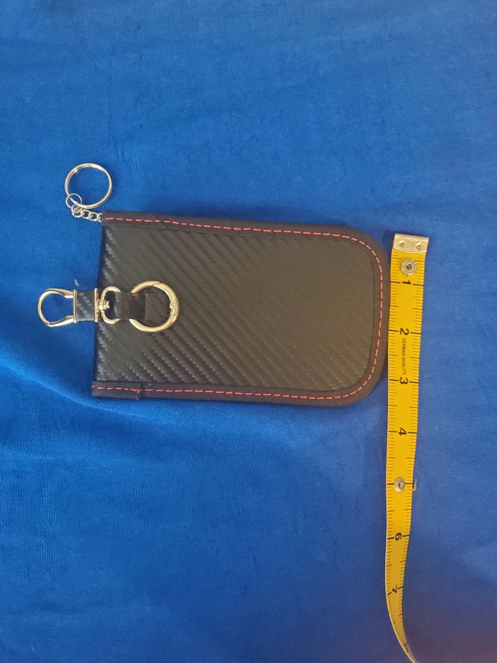 Carbon Fiber Faraday Pouch for Car Keys - RFID Signal Blocking Key Fob Protector